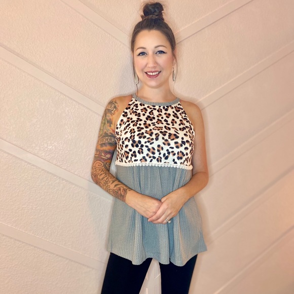 Tops - Animal Print Tank Top